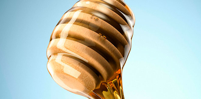 мед на палочке для меда