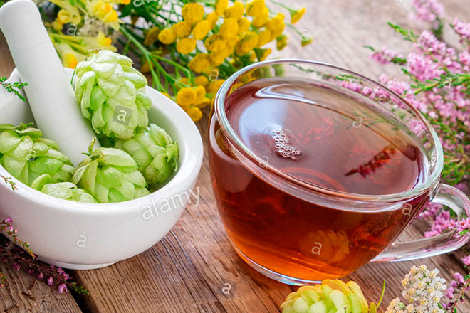 отвар в чашке для выведения солей при остеохондрозе